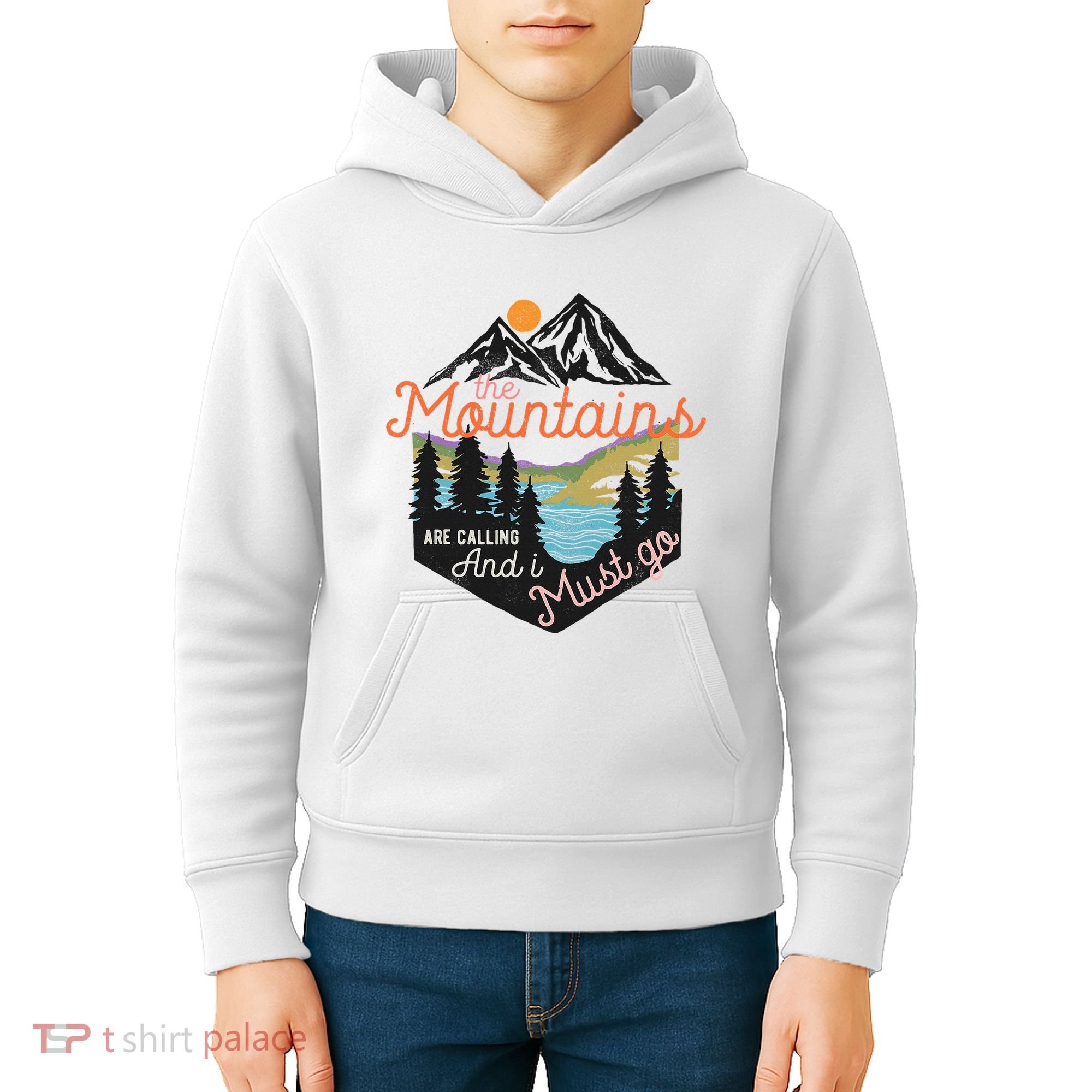 The Mountains Are Calling And I Must Go Kids Hoodie