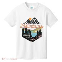 The Mountains Are Calling And I Must Go Kids T-Shirt thumb 0