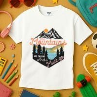 The Mountains Are Calling And I Must Go Kids T-Shirt thumb 3