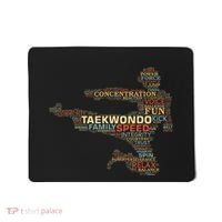 Taekwondo Martial Arts Fighter Tae Kwon Do Words Kicking Mousepad thumb 0