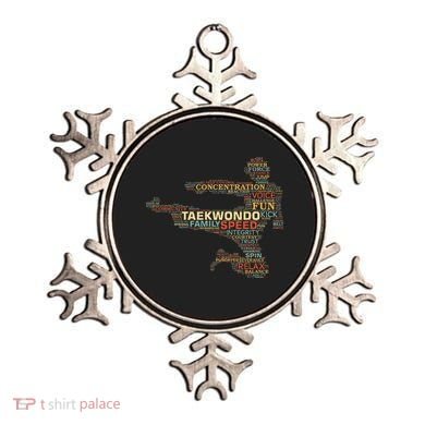 Taekwondo Martial Arts Fighter Tae Kwon Do Words Kicking Ornament