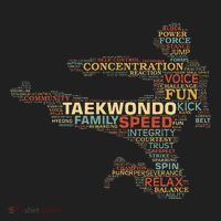 Taekwondo Martial Arts Fighter Tae Kwon Do Words Kicking Hat thumb 2