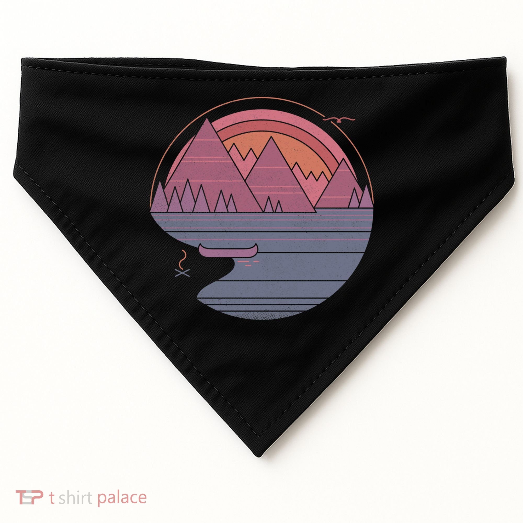 The Mountains Are Calling USA-Made Doggie Bandana