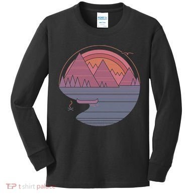 The Mountains Are Calling Kids Long Sleeve Shirt