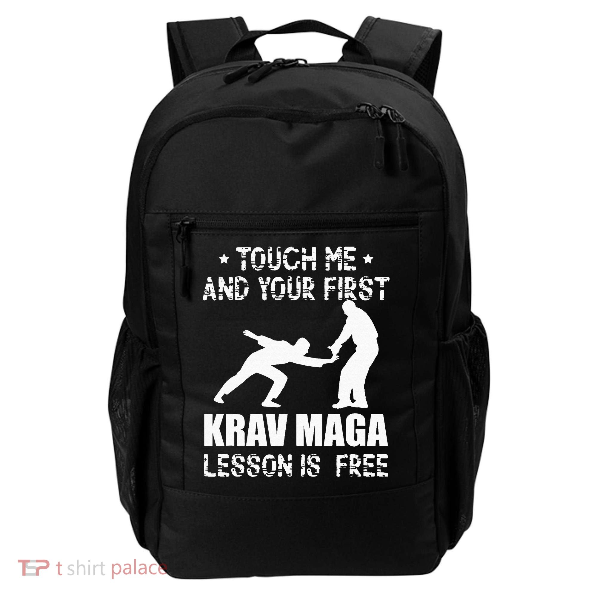 Touch me and your First Krav Maga Lesson is free Fighting Backpack