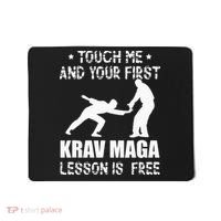 Touch me and your First Krav Maga Lesson is free Fighting Mousepad thumb 0