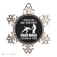Touch me and your First Krav Maga Lesson is free Fighting Ornament thumb 0