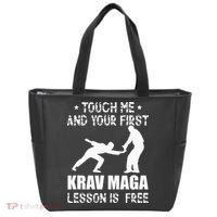 Touch me and your First Krav Maga Lesson is free Fighting Tote Bag thumb 0