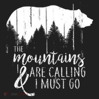 The Mountains Are Calling And I Must Go Wild Bear Cute Gift Beanie thumb 2