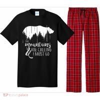 The Mountains Are Calling And I Must Go Wild Bear Cute Gift Pajama Set thumb 0