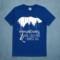 The Mountains Are Calling And I Must Go Wild Bear Cute Gift T-Shirt thumb 5