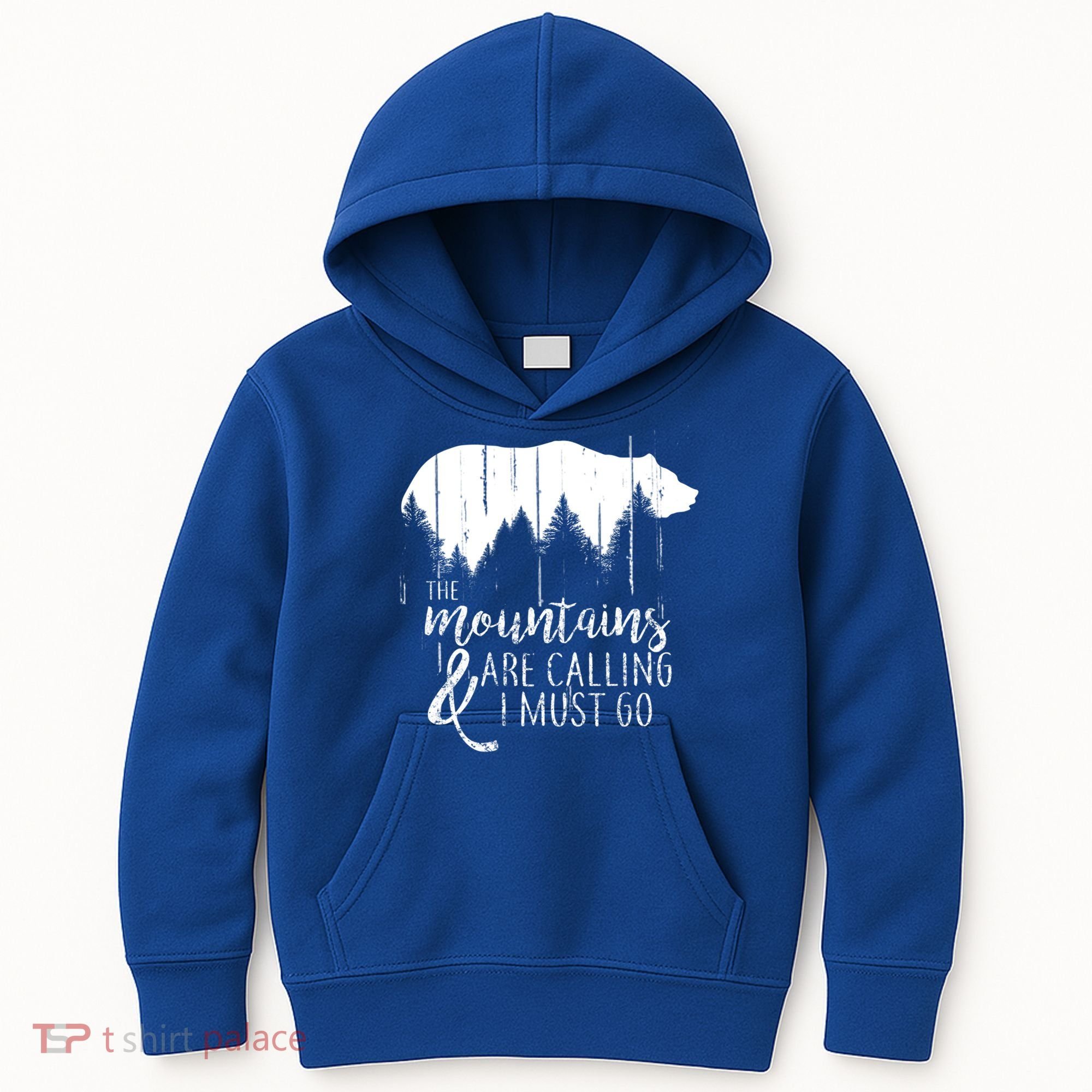 The Mountains Are Calling And I Must Go Wild Bear Cute Gift Kids Hoodie