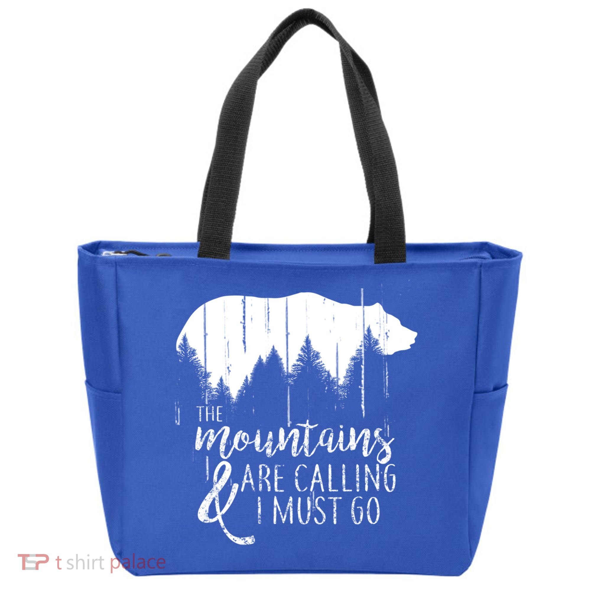 The Mountains Are Calling And I Must Go Wild Bear Cute Gift Tote Bag