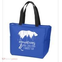The Mountains Are Calling And I Must Go Wild Bear Cute Gift Tote Bag thumb 3