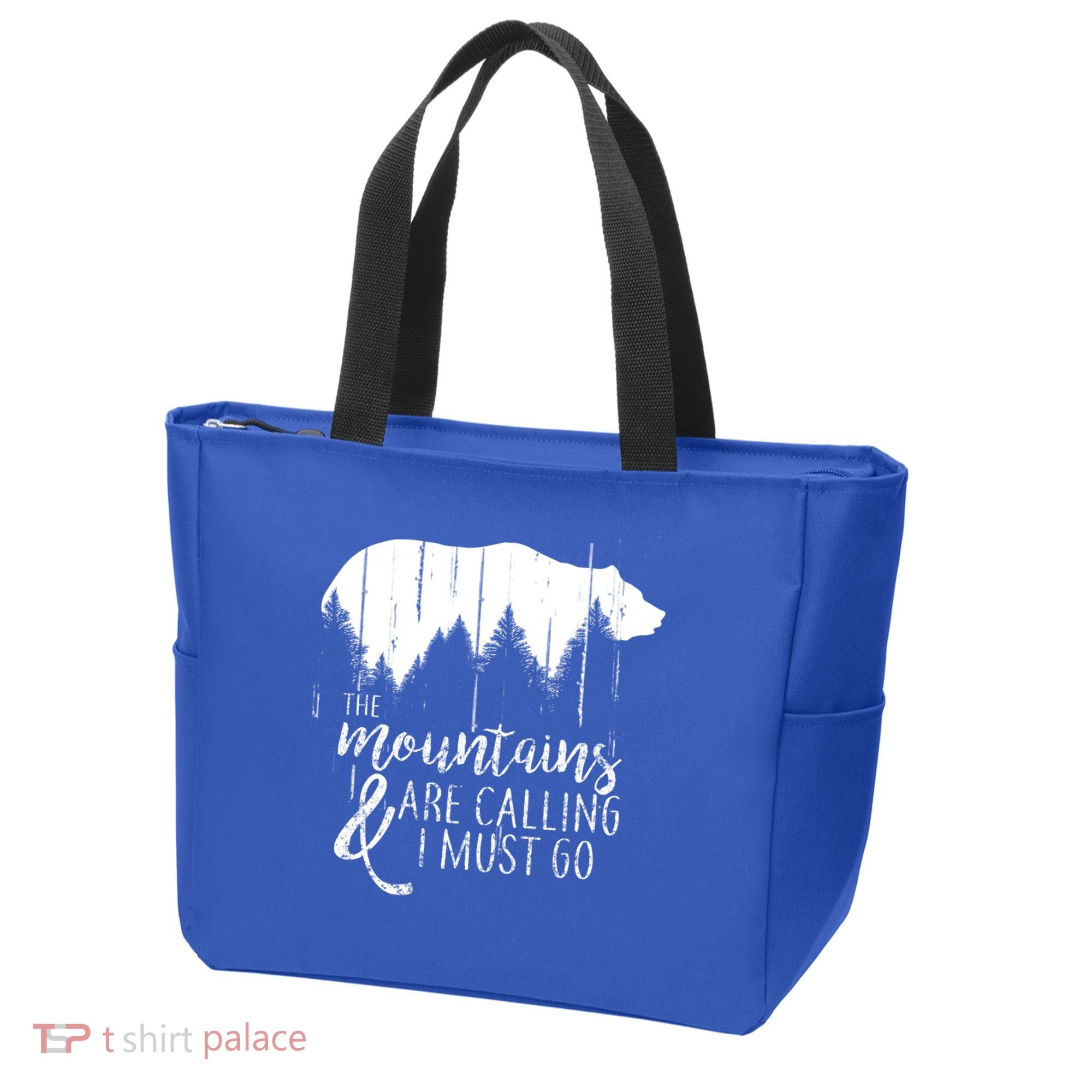 The Mountains Are Calling And I Must Go Wild Bear Cute Gift Tote Bag