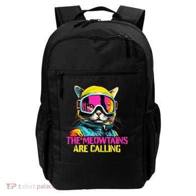 The meowtains are calling Cat Snowboard Ski  Backpack