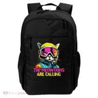The meowtains are calling Cat Snowboard Ski  Backpack thumb 0