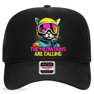 The meowtains are calling Cat Snowboard Ski  Hat