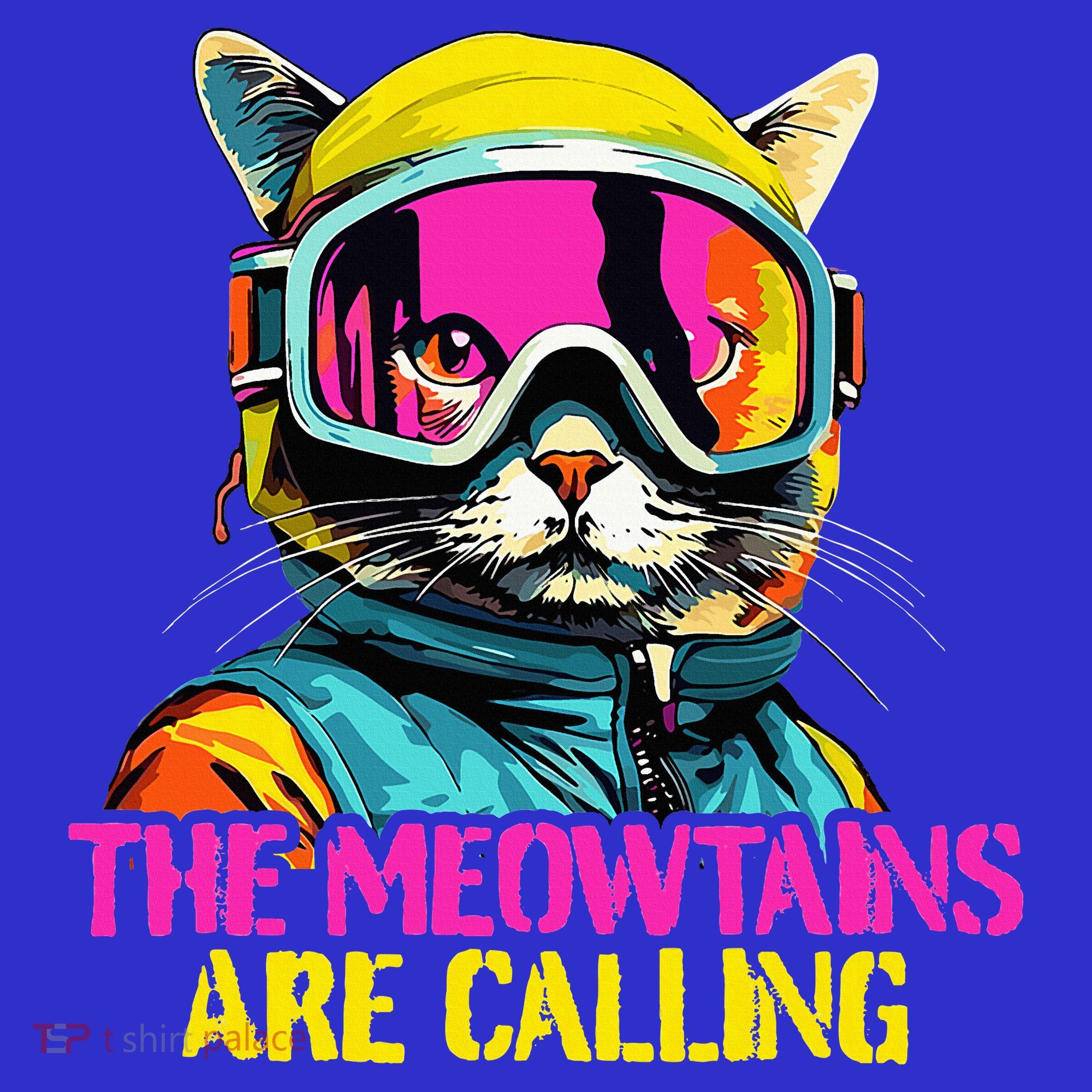 The meowtains are calling Cat Snowboard Ski  Baby Bodysuit