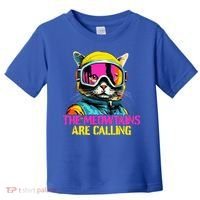 The meowtains are calling Cat Snowboard Ski  Toddler T-Shirt thumb 0