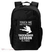 Touch Me And Your First Taekwondo Lesson Is Free Backpack thumb 0