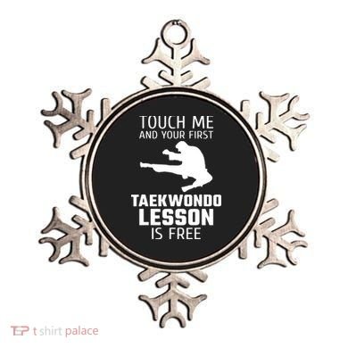 Touch Me And Your First Taekwondo Lesson Is Free Ornament