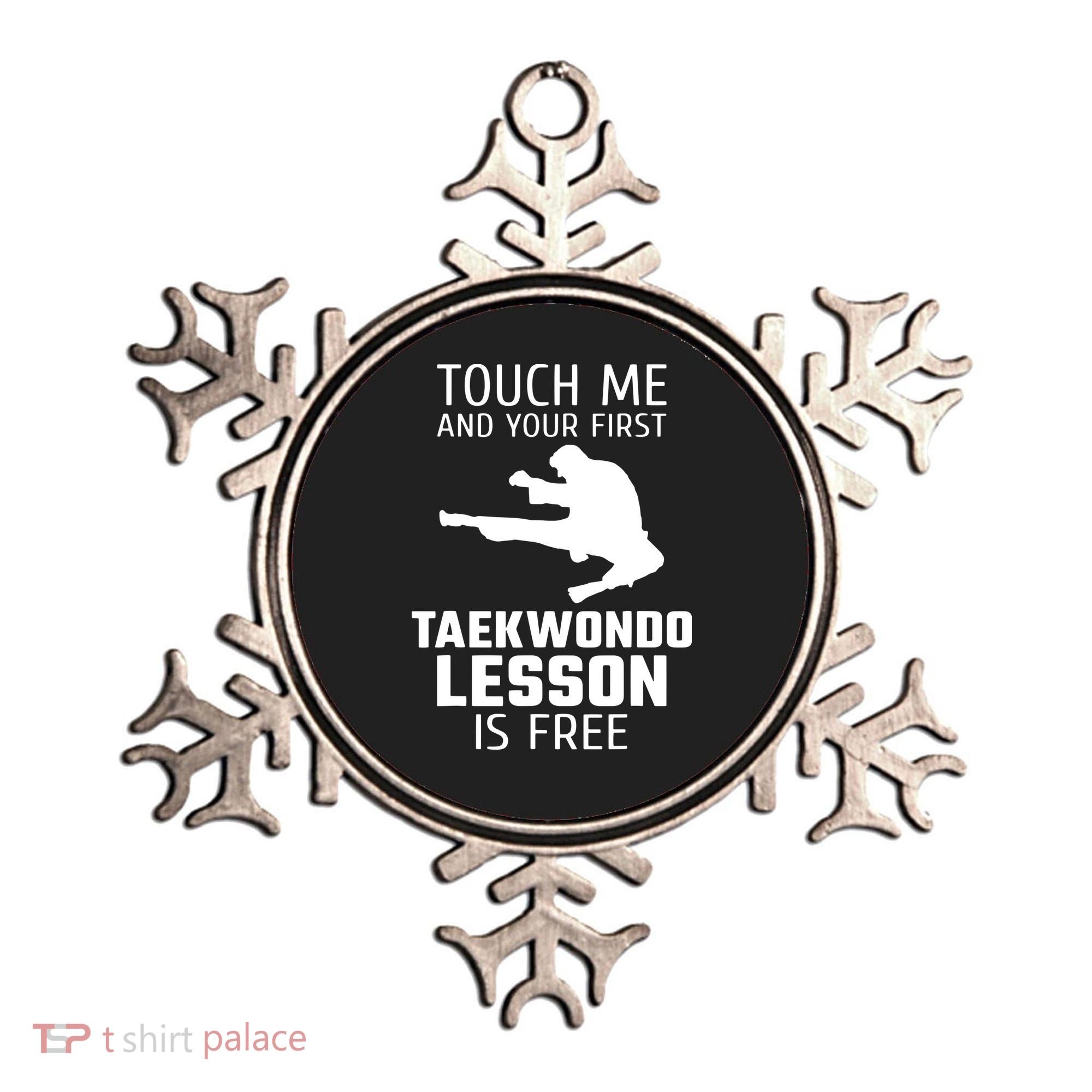 Touch Me And Your First Taekwondo Lesson Is Free Ornament