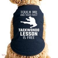 Touch Me And Your First Taekwondo Lesson Is Free Doggie Tank thumb 0