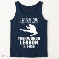 Touch Me And Your First Taekwondo Lesson Is Free Tank Top thumb 2