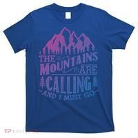 The Mountains Are Calling And I Must Go Vintage Cute Gift T-Shirt thumb 0