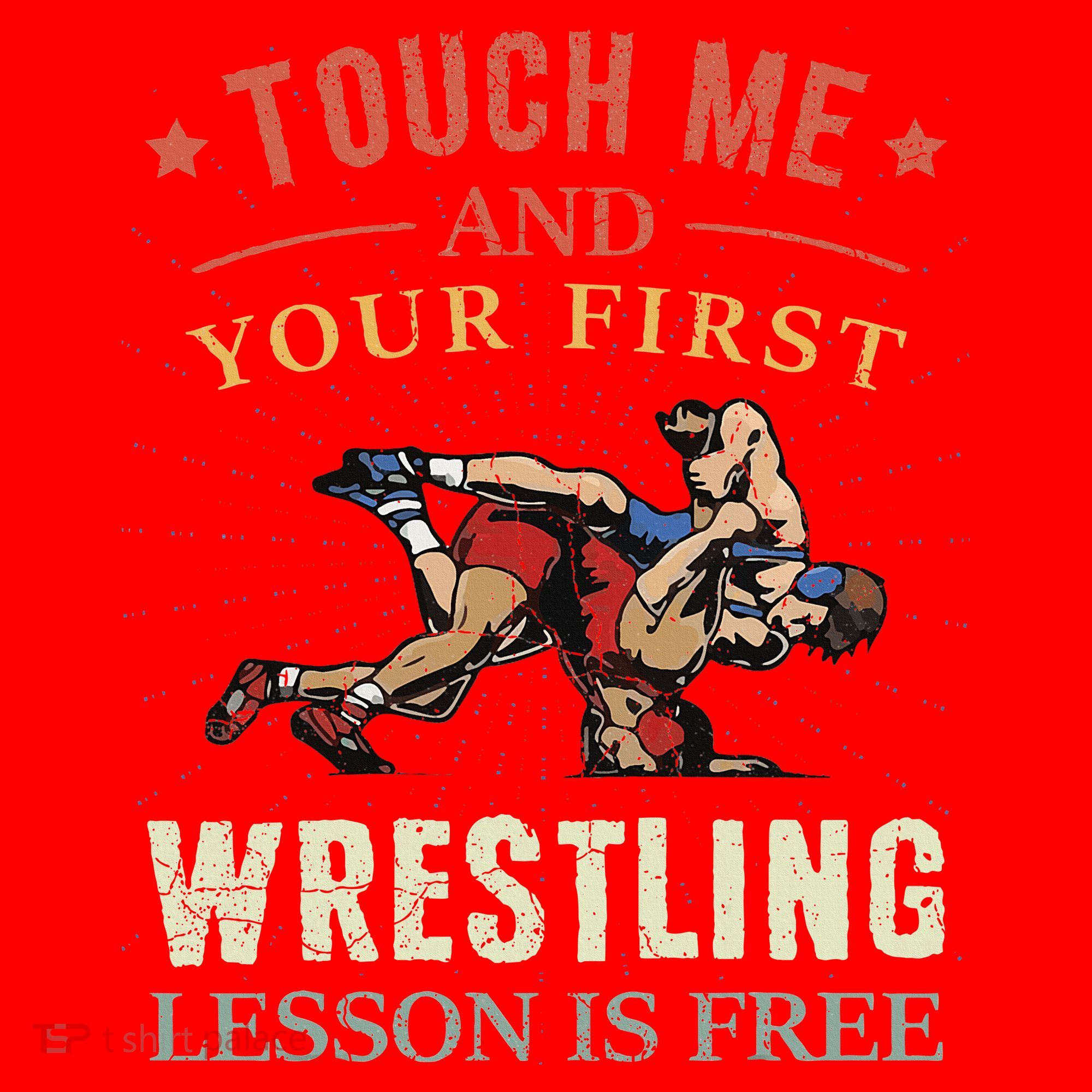 Touch Me And Your First Wrestling Lesson Is Free Wrestling Santa Hat