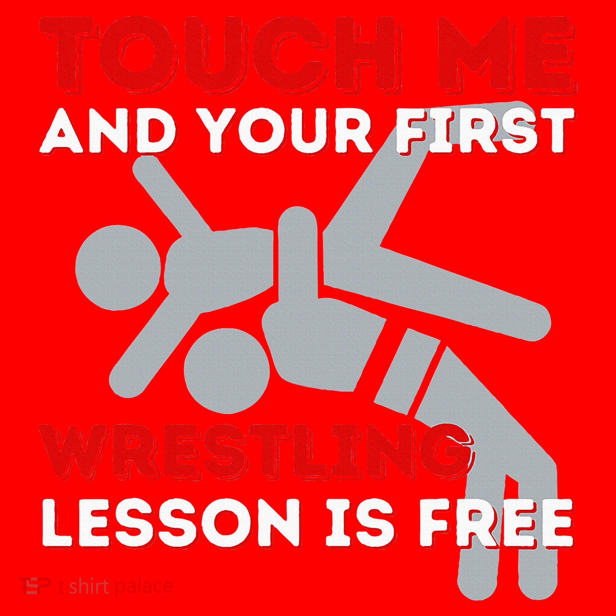 Touch Me And Your First Wrestling Lesson Is Free Wrestler Santa Hat