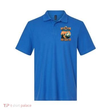 The Meowtains Are Calling And I Must Go Mountain Hiking  Polo