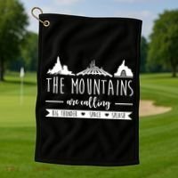 The Mountains Are Calling Big Thunder Space Splash Golf Towel thumb 1