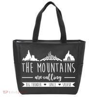 The Mountains Are Calling Big Thunder Space Splash Tote Bag thumb 0
