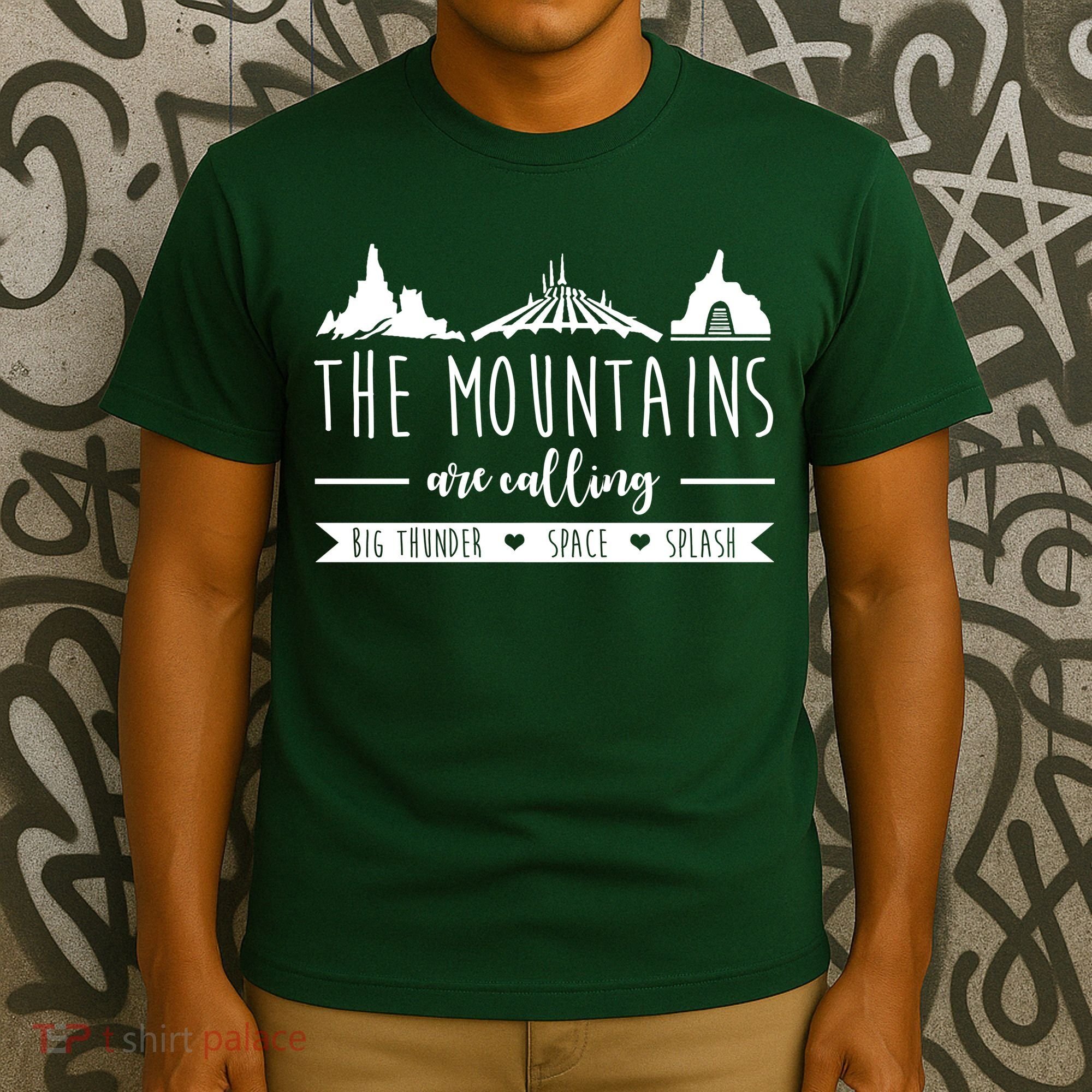 The Mountains Are Calling Big Thunder Space Splash T-Shirt