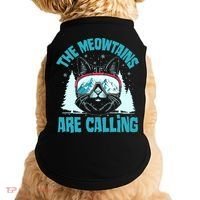 The Meowtains Are Calling Cat Ski Adventure Doggie Tank thumb 0