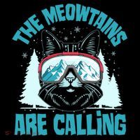 The Meowtains Are Calling Cat Ski Adventure Coffee Mug thumb 5