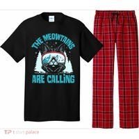 The Meowtains Are Calling Cat Ski Adventure Pajama Set thumb 0