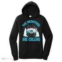 The Meowtains Are Calling Cat Ski Adventure Women's Hoodie thumb 0