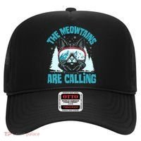 The Meowtains Are Calling Cat Ski Adventure Hat thumb 0