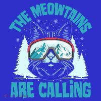 The Meowtains Are Calling Cat Ski Adventure Women's Tank Top thumb 5
