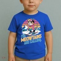 The Meowtains Are Calling Cat Lover Cool Snowboard Ski Lover  Toddler T-Shirt thumb 2