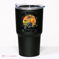 The Meowtains Are Calling And I Must Go Winter Snowboard Cat  Tumbler thumb 0