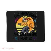 The Meowtains Are Calling And I Must Go Winter Snowboard Cat  Mousepad thumb 0