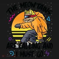 The Meowtains Are Calling And I Must Go Winter Snowboard Cat  Mousepad thumb 1