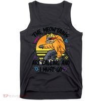 The Meowtains Are Calling And I Must Go Winter Snowboard Cat  Tank Top thumb 0