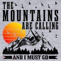 The Mountains Are Calling I Must Go Hiking Camping Climbing Gift Women's Sweatshirt thumb 2