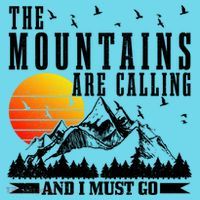 The Mountains Are Calling I Must Go Hiking Camping Climbing Gift Button thumb 1