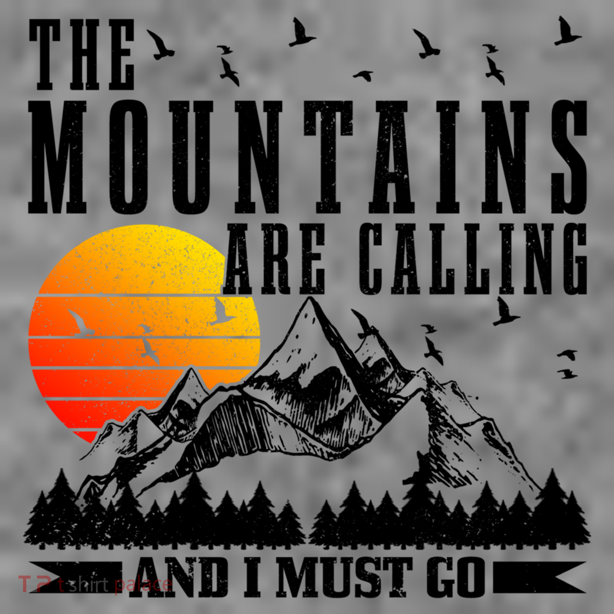The Mountains Are Calling I Must Go Hiking Camping Climbing Gift Toddler Hoodie